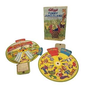 Vintage Advertising - Poll-Parrot Shoes Howdy Doody & Kellogg's Funny Jungleland